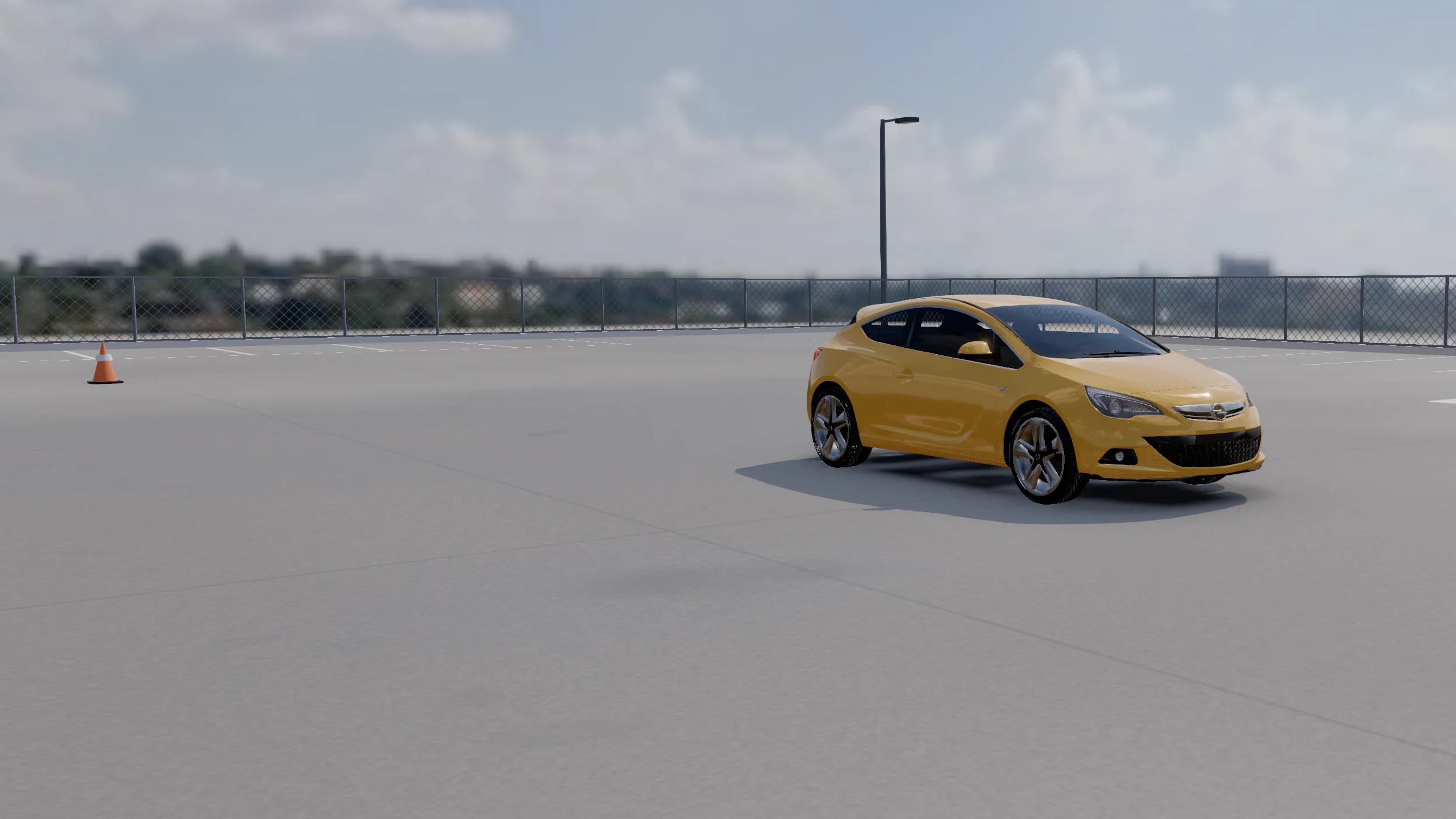 Plac L&V Automobili sa automobilom ispred kancelarije